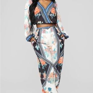 Floral Print Flowy Set